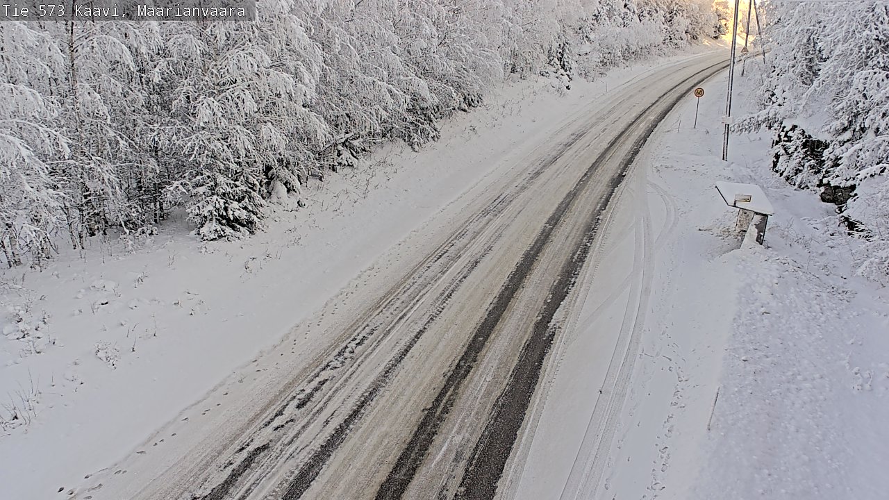 Weather Camera Image Road 573 Kaavi, Maarianvaara, Kaavi, Pohjois-Savo
