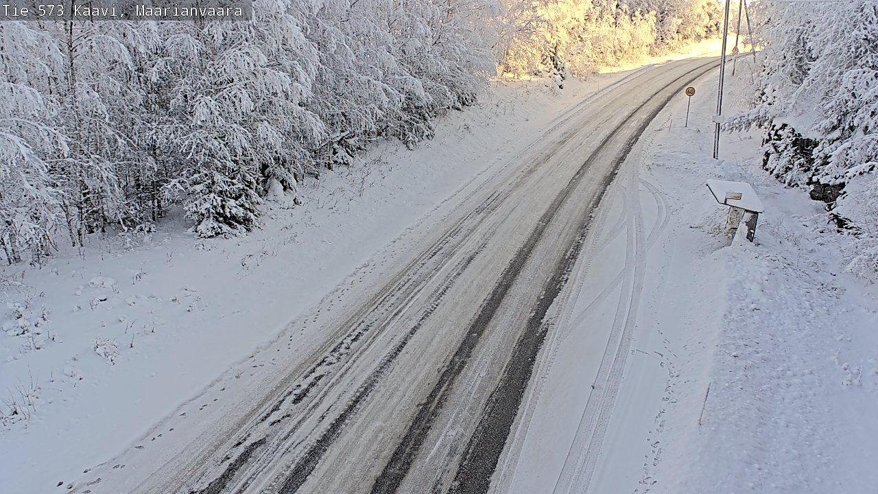Weather Camera Image Road 573 Kaavi, Maarianvaara, Kaavi, Pohjois-Savo