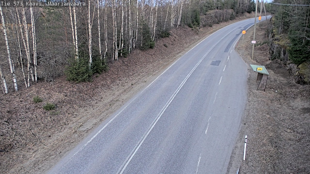 Weather Camera Image Väg 573 Kaavi, Maarianvaara, Kaavi, Pohjois-Savo