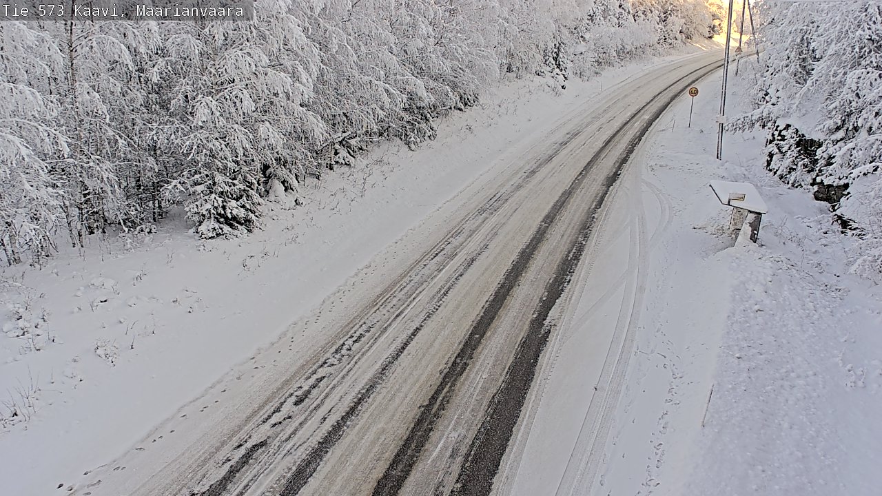 Weather Camera Image Road 573 Kaavi, Maarianvaara, Kaavi, Pohjois-Savo