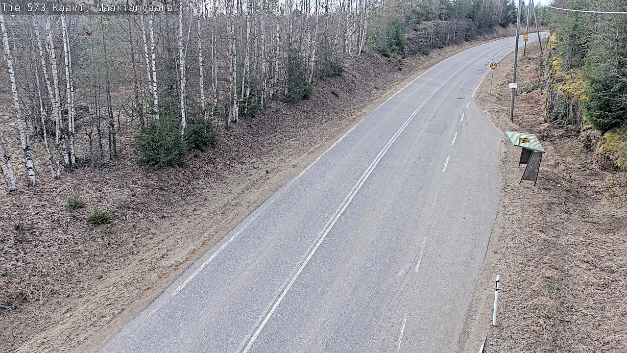 Weather Camera Image Väg 573 Kaavi, Maarianvaara, Kaavi, Pohjois-Savo