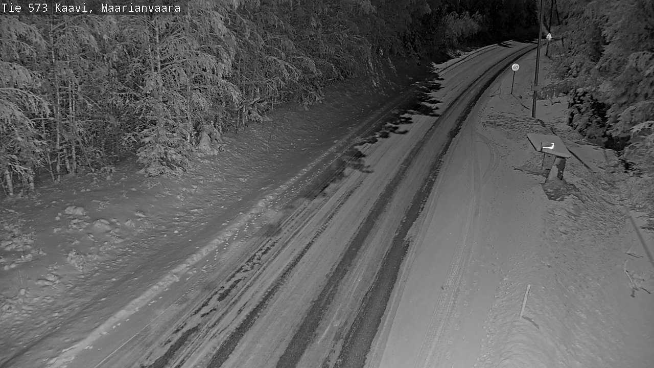 Weather Camera Image Road 573 Kaavi, Maarianvaara, Kaavi, Pohjois-Savo
