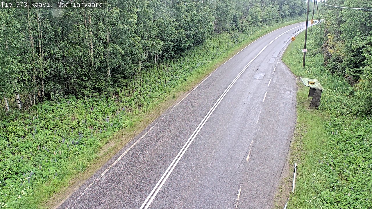 Weather Camera Image Väg 573 Kaavi, Maarianvaara, Kaavi, Pohjois-Savo