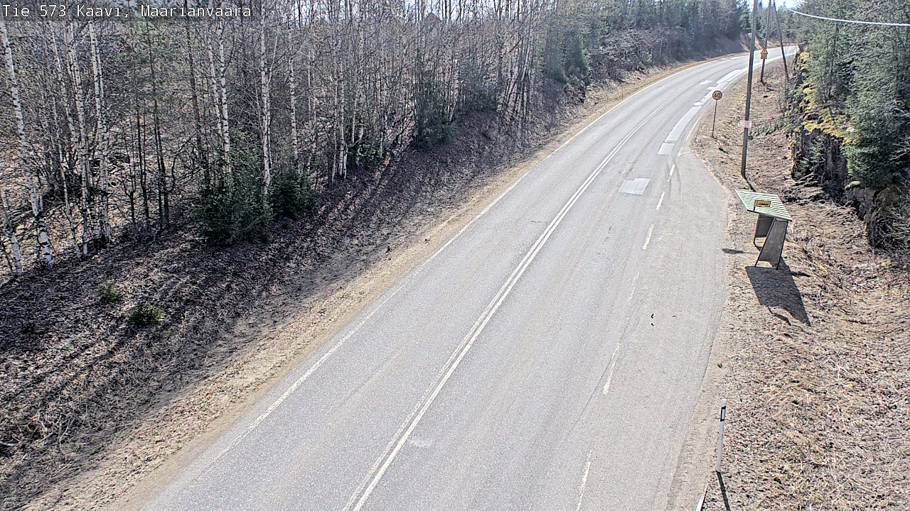 Weather Camera Image Väg 573 Kaavi, Maarianvaara, Kaavi, Pohjois-Savo