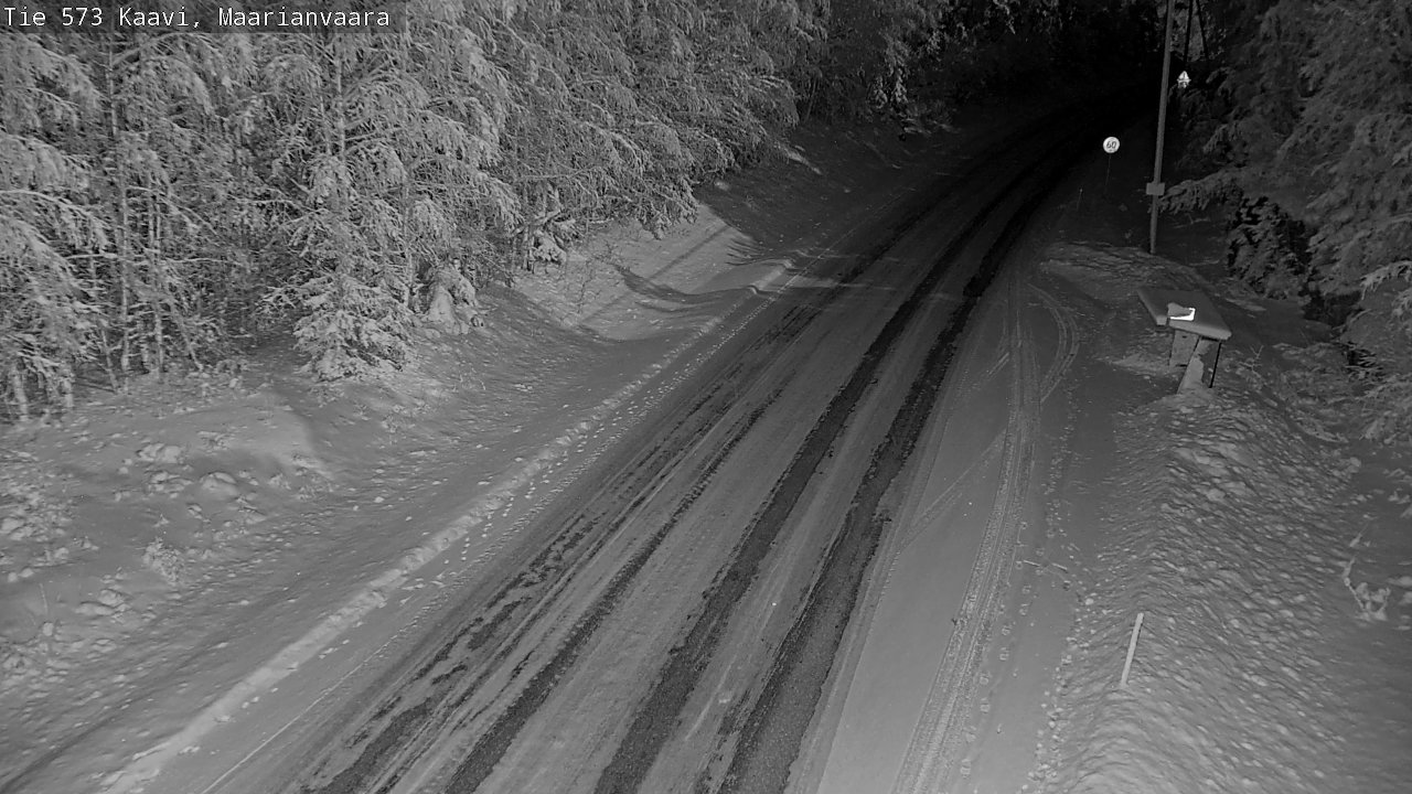 Weather Camera Image Väg 573 Kaavi, Maarianvaara, Kaavi, Pohjois-Savo