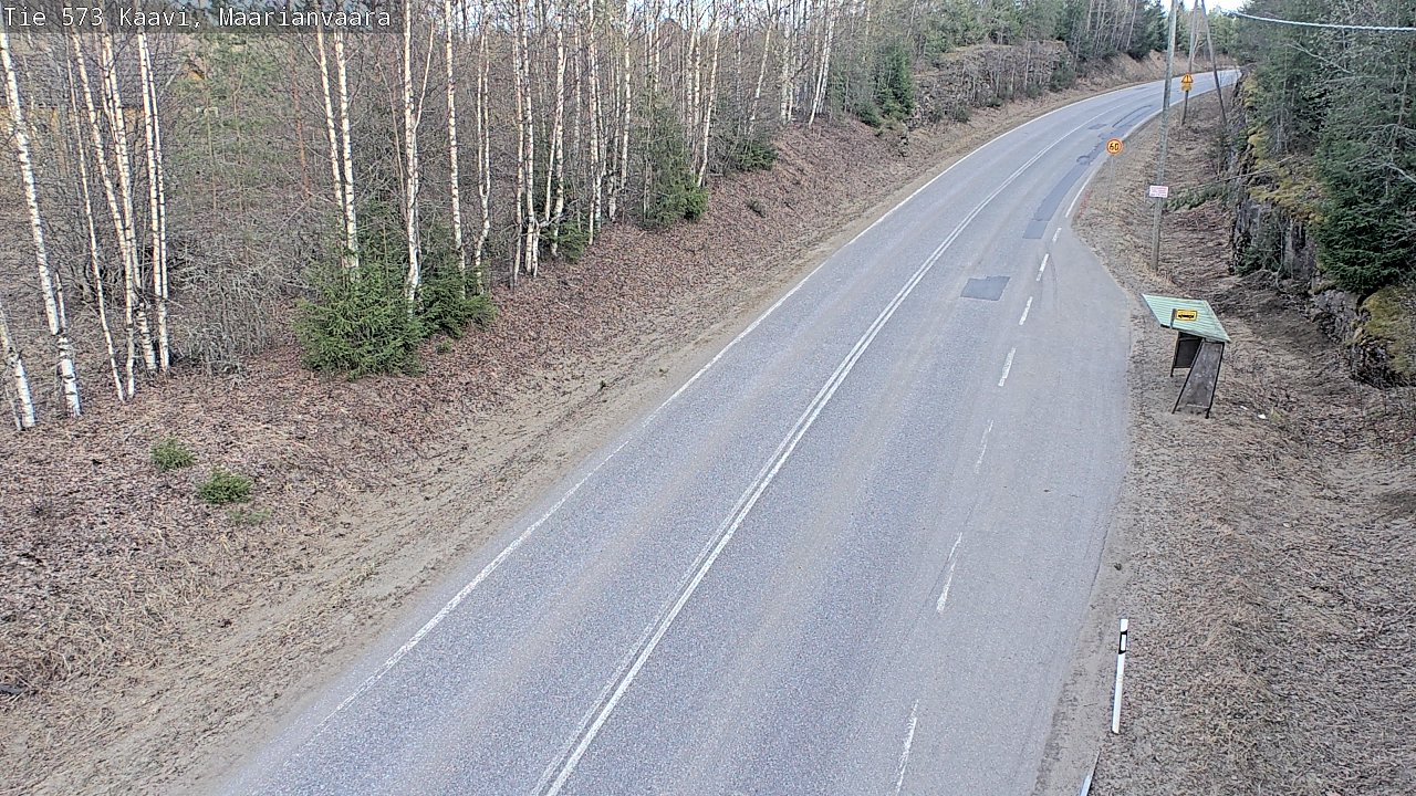 Weather Camera Image Väg 573 Kaavi, Maarianvaara, Kaavi, Pohjois-Savo