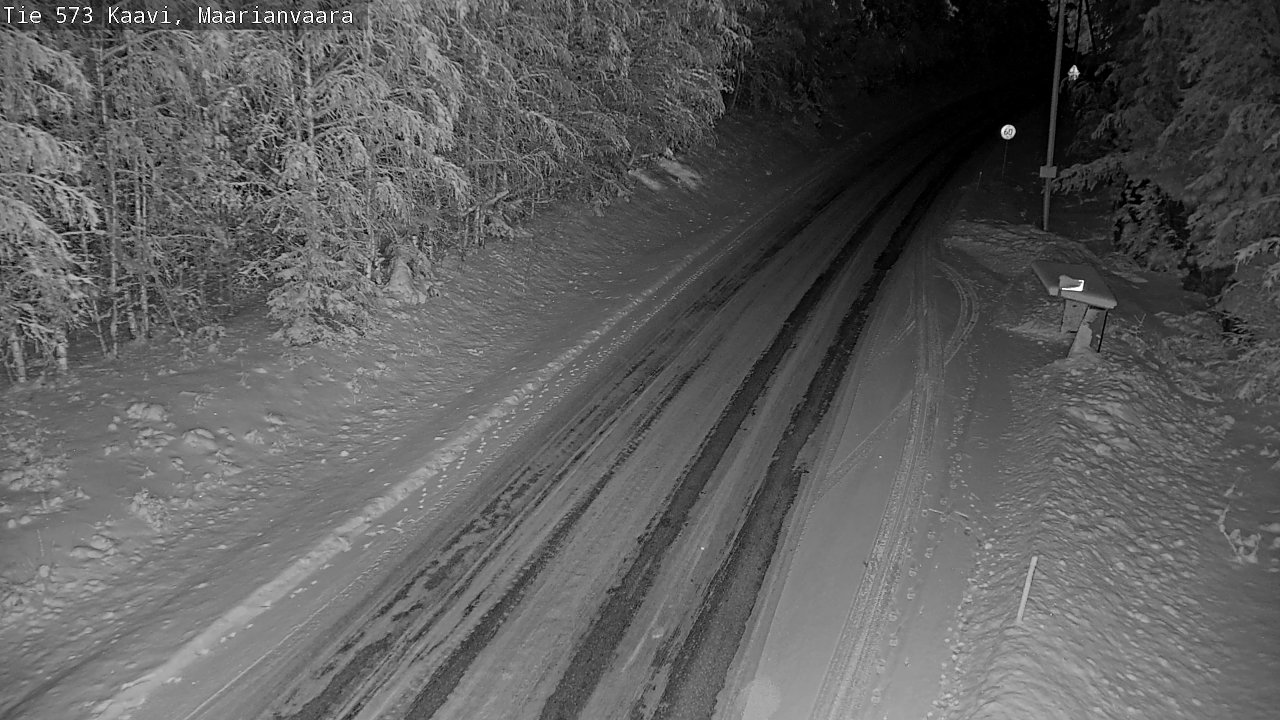 Weather Camera Image Väg 573 Kaavi, Maarianvaara, Kaavi, Pohjois-Savo