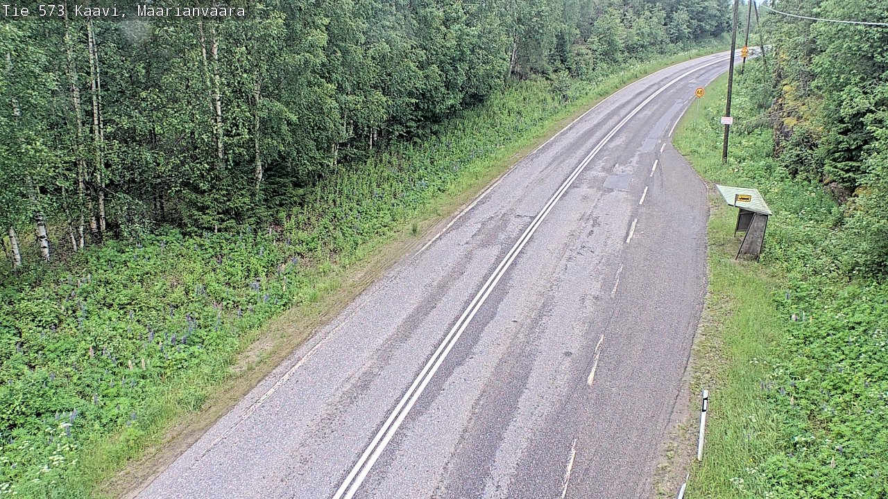Weather Camera Image Väg 573 Kaavi, Maarianvaara, Kaavi, Pohjois-Savo