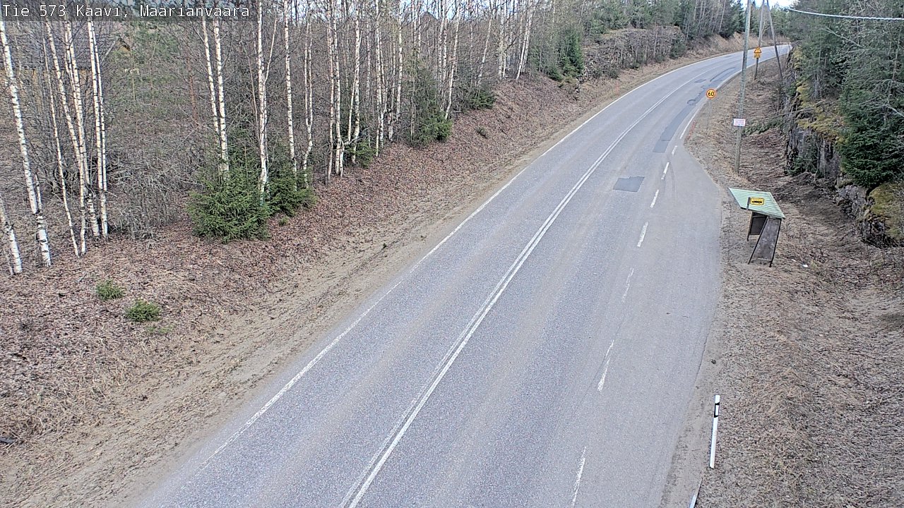 Weather Camera Image Väg 573 Kaavi, Maarianvaara, Kaavi, Pohjois-Savo