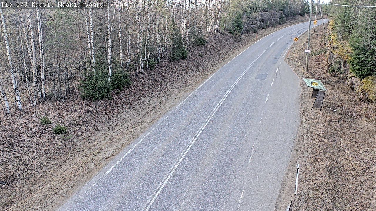 Weather Camera Image Road 573 Kaavi, Maarianvaara, Kaavi, Pohjois-Savo