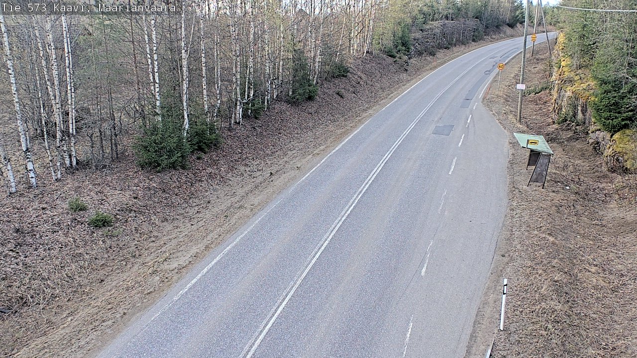 Weather Camera Image Road 573 Kaavi, Maarianvaara, Kaavi, Pohjois-Savo