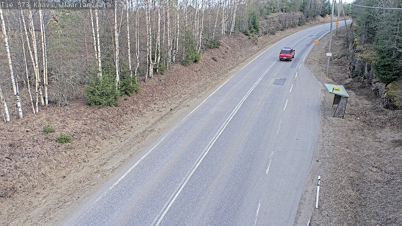 Weather Camera Image Väg 573 Kaavi, Maarianvaara, Kaavi, Pohjois-Savo