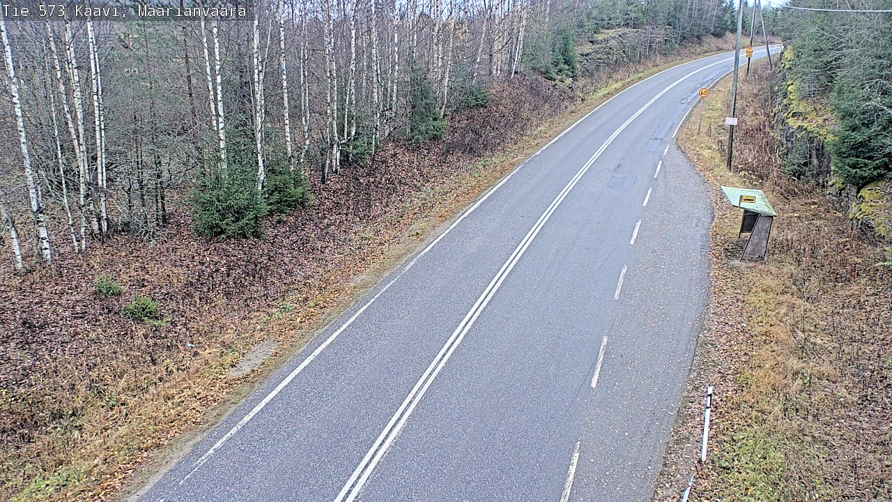 Weather Camera Image Väg 573 Kaavi, Maarianvaara, Kaavi, Pohjois-Savo