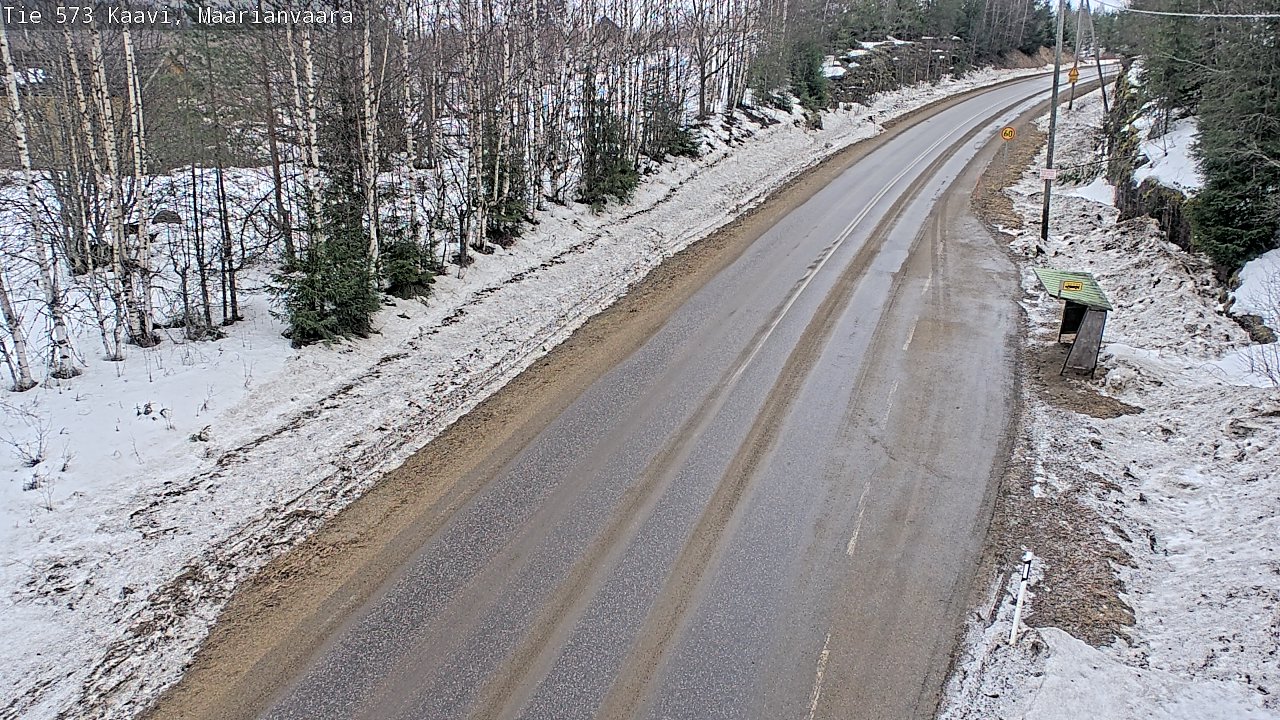 Weather Camera Image Väg 573 Kaavi, Maarianvaara, Kaavi, Pohjois-Savo