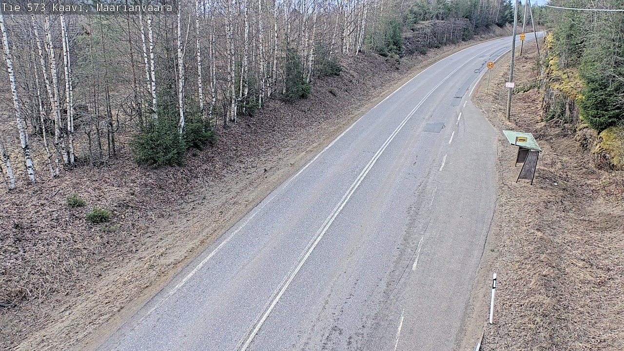 Weather Camera Image Väg 573 Kaavi, Maarianvaara, Kaavi, Pohjois-Savo