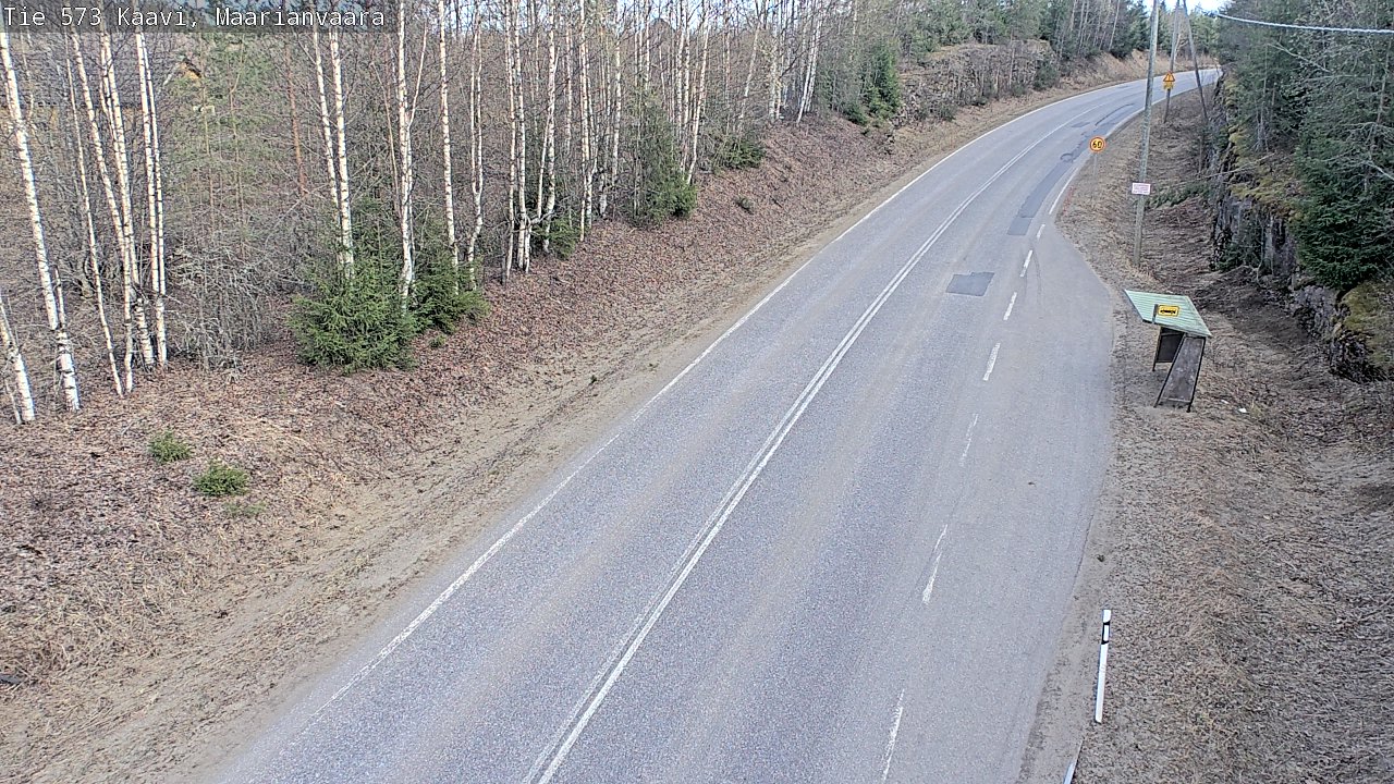 Weather Camera Image Väg 573 Kaavi, Maarianvaara, Kaavi, Pohjois-Savo