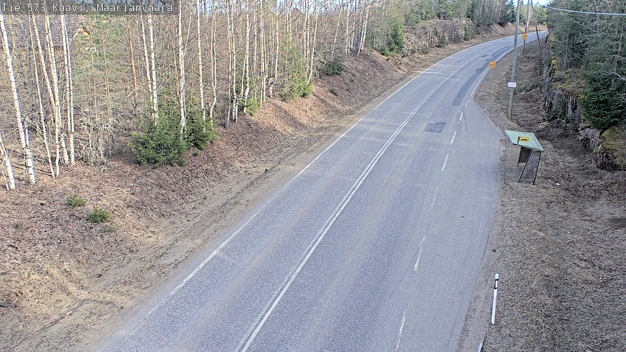 Weather Camera Image Väg 573 Kaavi, Maarianvaara, Kaavi, Pohjois-Savo