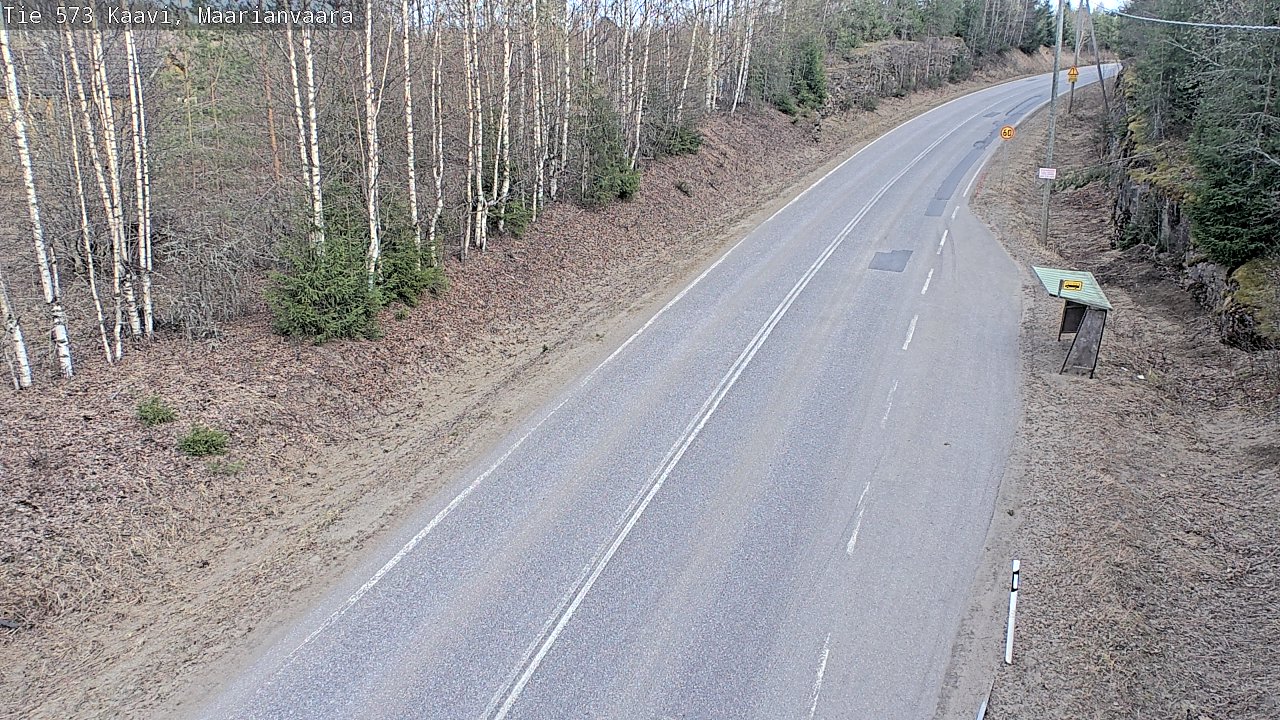 Weather Camera Image Väg 573 Kaavi, Maarianvaara, Kaavi, Pohjois-Savo