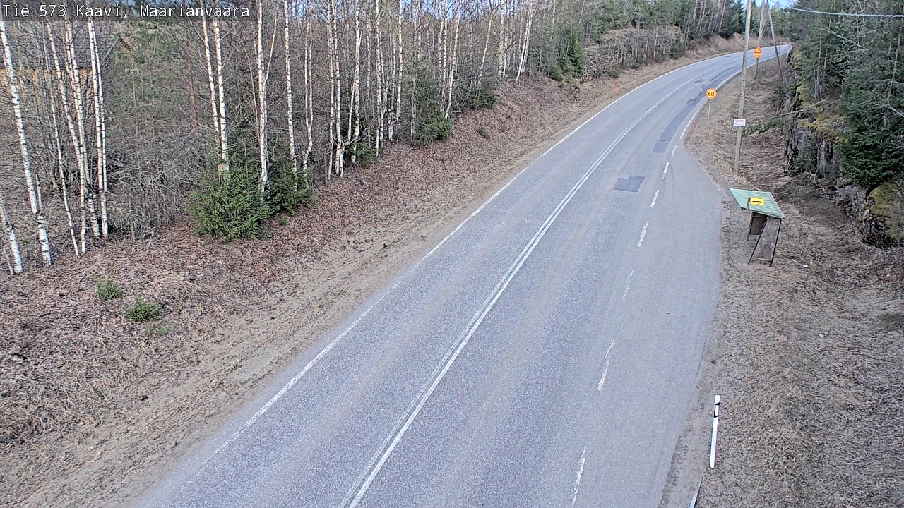 Weather Camera Image Väg 573 Kaavi, Maarianvaara, Kaavi, Pohjois-Savo