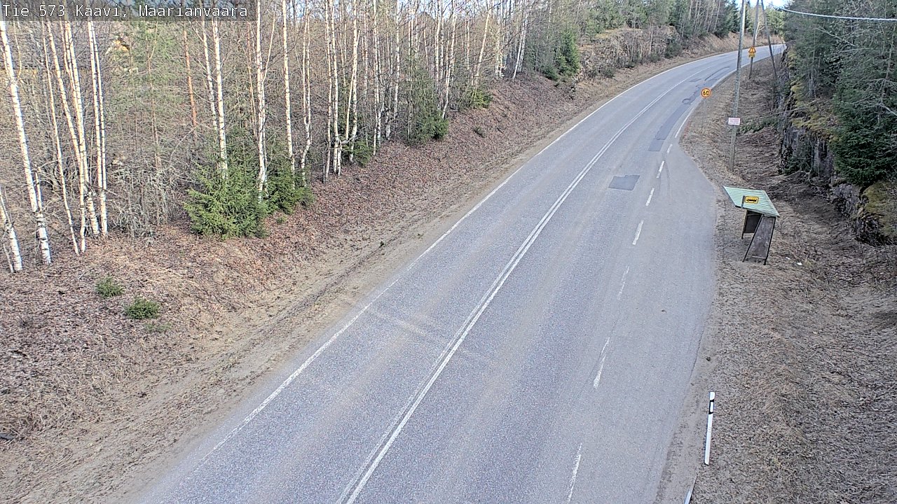 Weather Camera Image Väg 573 Kaavi, Maarianvaara, Kaavi, Pohjois-Savo