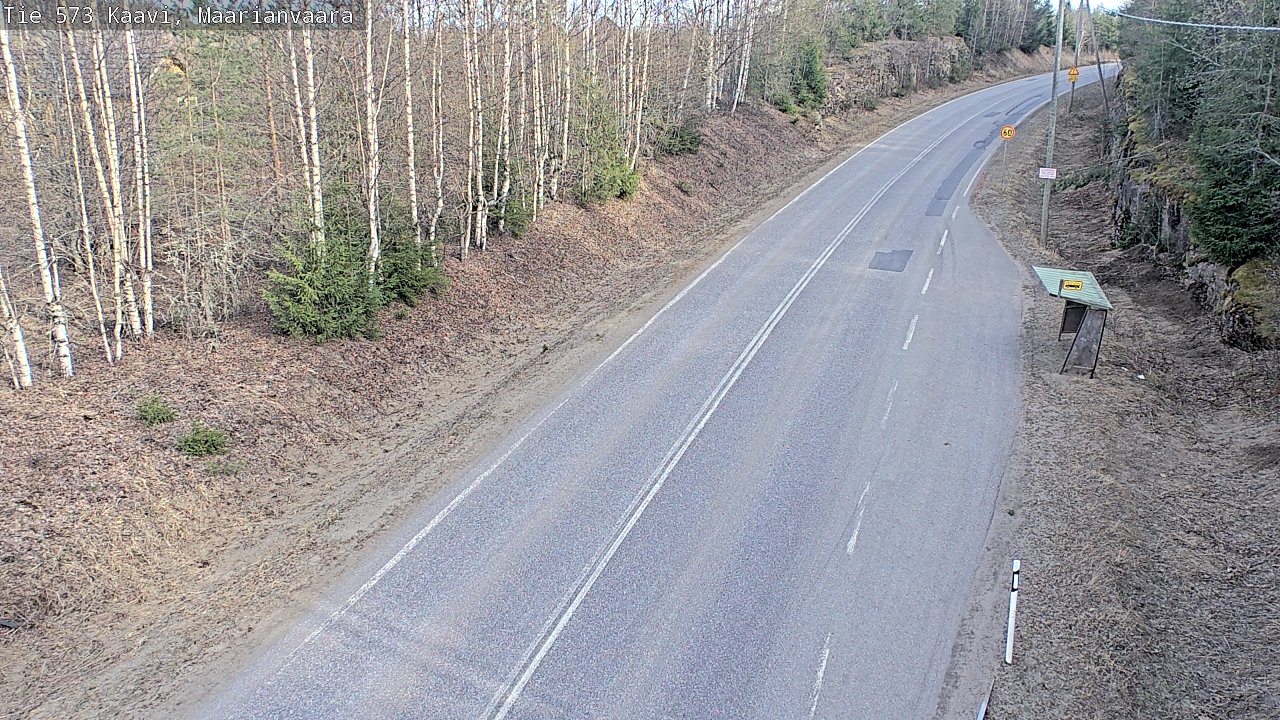 Weather Camera Image Väg 573 Kaavi, Maarianvaara, Kaavi, Pohjois-Savo