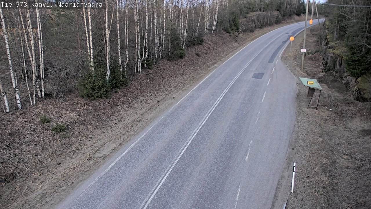 Weather Camera Image Väg 573 Kaavi, Maarianvaara, Kaavi, Pohjois-Savo