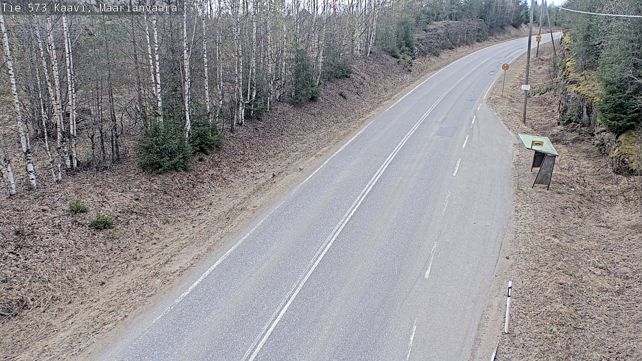 Weather Camera Image Road 573 Kaavi, Maarianvaara, Kaavi, Pohjois-Savo