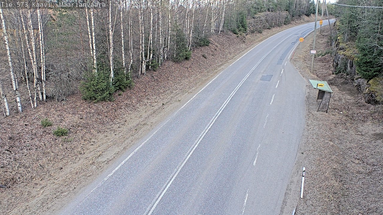Weather Camera Image Väg 573 Kaavi, Maarianvaara, Kaavi, Pohjois-Savo
