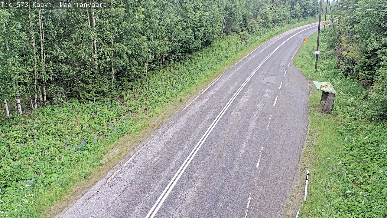 Weather Camera Image Väg 573 Kaavi, Maarianvaara, Kaavi, Pohjois-Savo