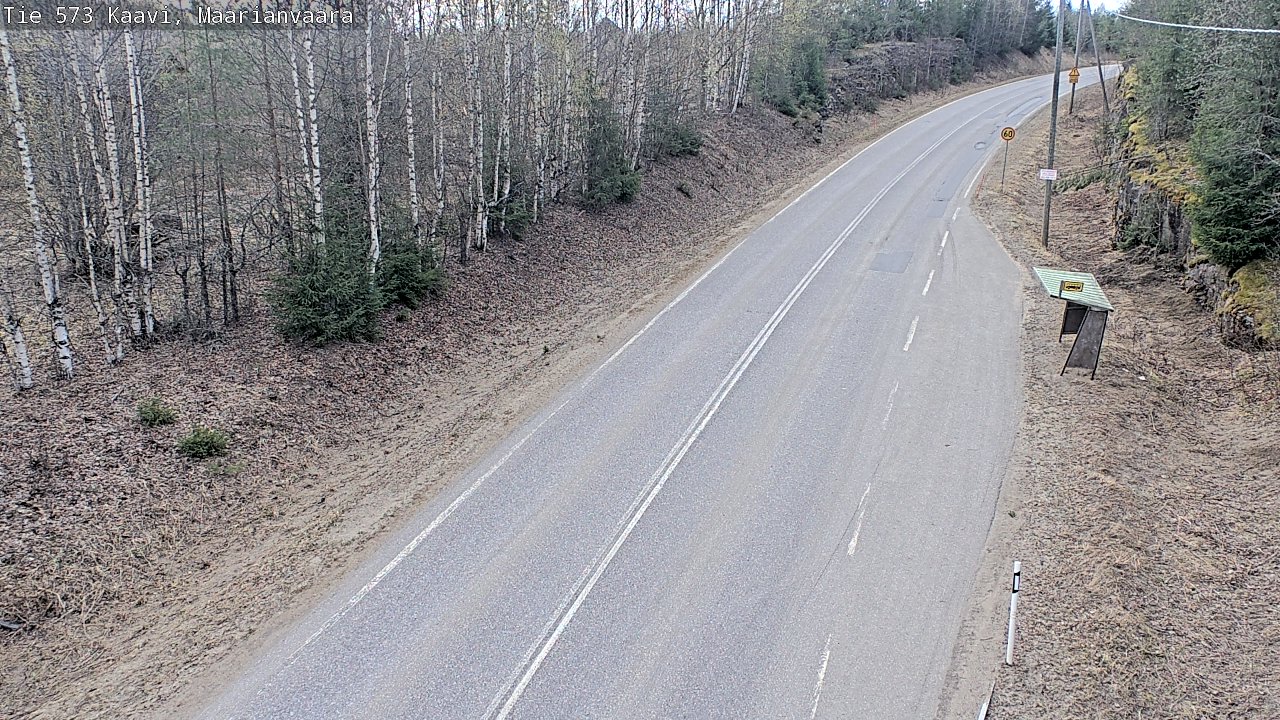 Weather Camera Image Road 573 Kaavi, Maarianvaara, Kaavi, Pohjois-Savo