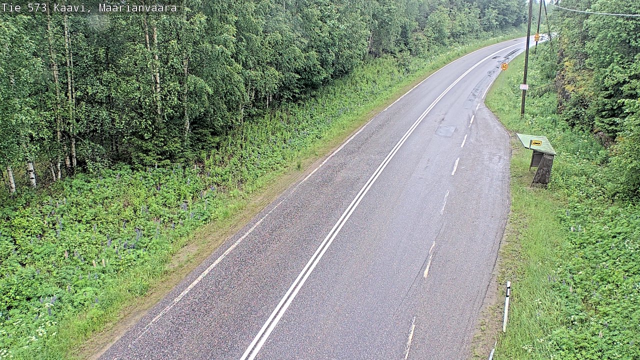 Weather Camera Image Väg 573 Kaavi, Maarianvaara, Kaavi, Pohjois-Savo