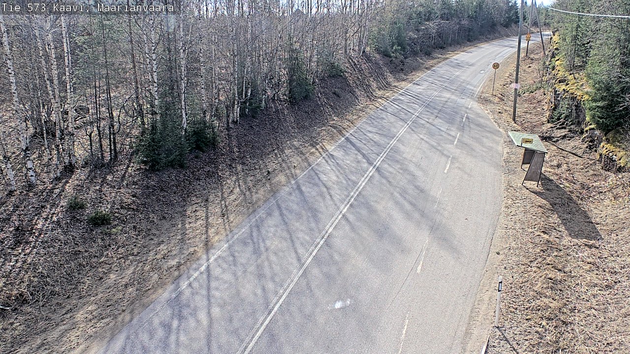 Weather Camera Image Väg 573 Kaavi, Maarianvaara, Kaavi, Pohjois-Savo