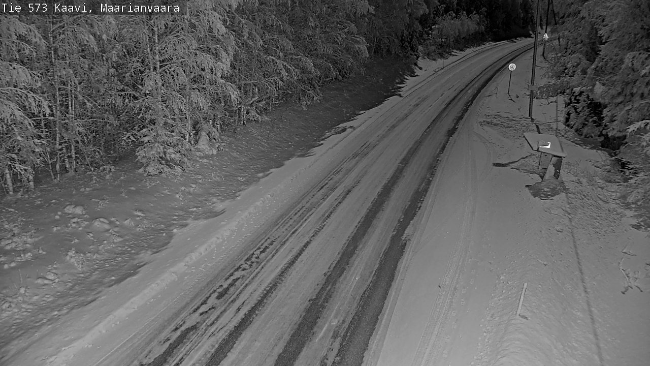 Weather Camera Image Road 573 Kaavi, Maarianvaara, Kaavi, Pohjois-Savo