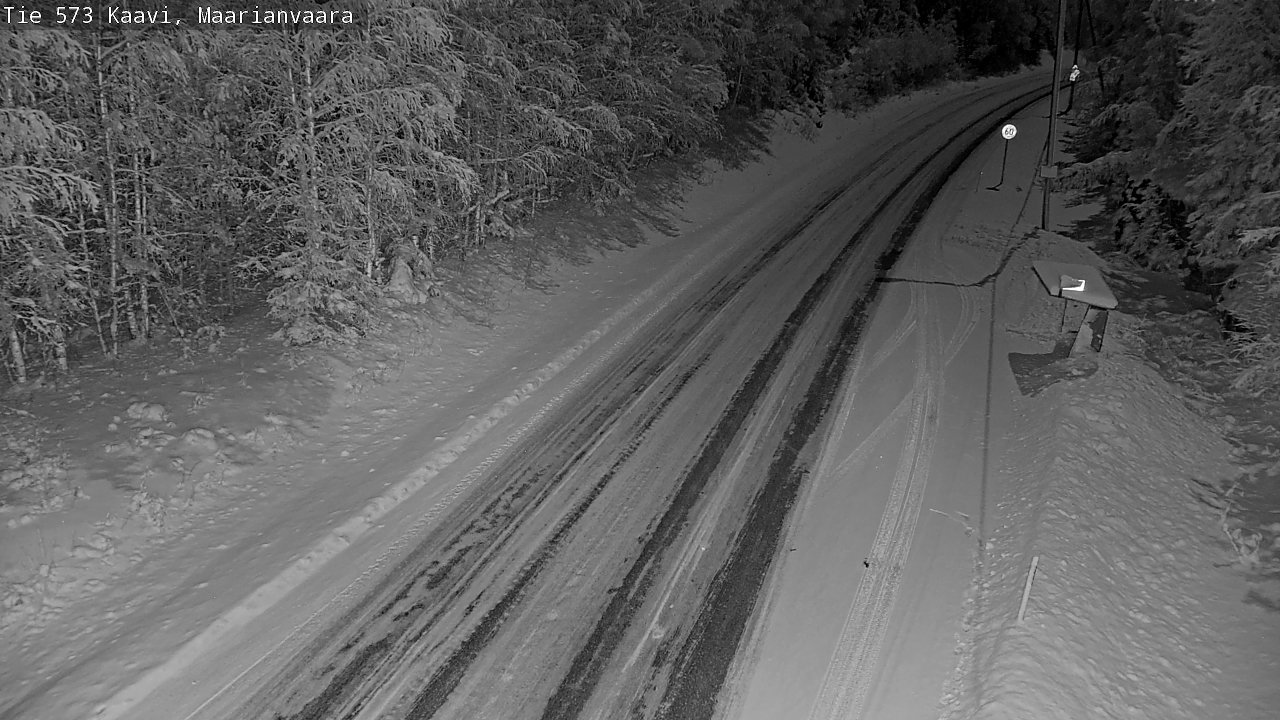 Weather Camera Image Väg 573 Kaavi, Maarianvaara, Kaavi, Pohjois-Savo