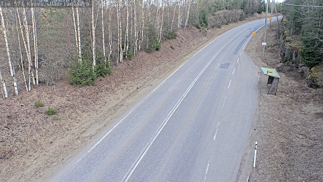 Weather Camera Image Väg 573 Kaavi, Maarianvaara, Kaavi, Pohjois-Savo