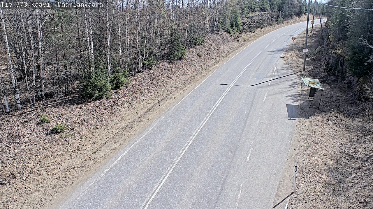 Weather Camera Image Väg 573 Kaavi, Maarianvaara, Kaavi, Pohjois-Savo