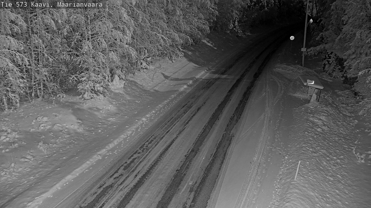 Weather Camera Image Väg 573 Kaavi, Maarianvaara, Kaavi, Pohjois-Savo