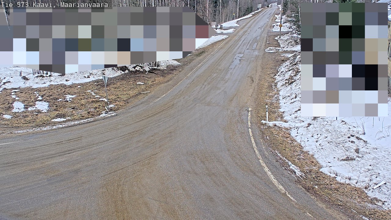 Weather Camera Image Väg 573 Kaavi, Maarianvaara, Kaavi, Pohjois-Savo