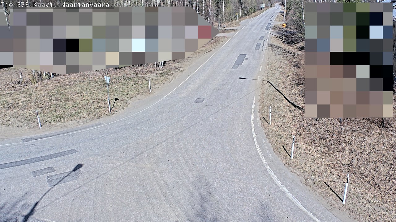 Weather Camera Image Väg 573 Kaavi, Maarianvaara, Kaavi, Pohjois-Savo