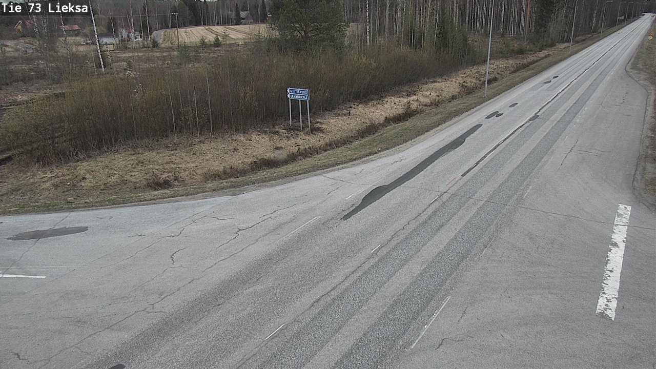 Weather Camera Image Väg 73 Lieksa, Lieksa, Pohjois-Karjala