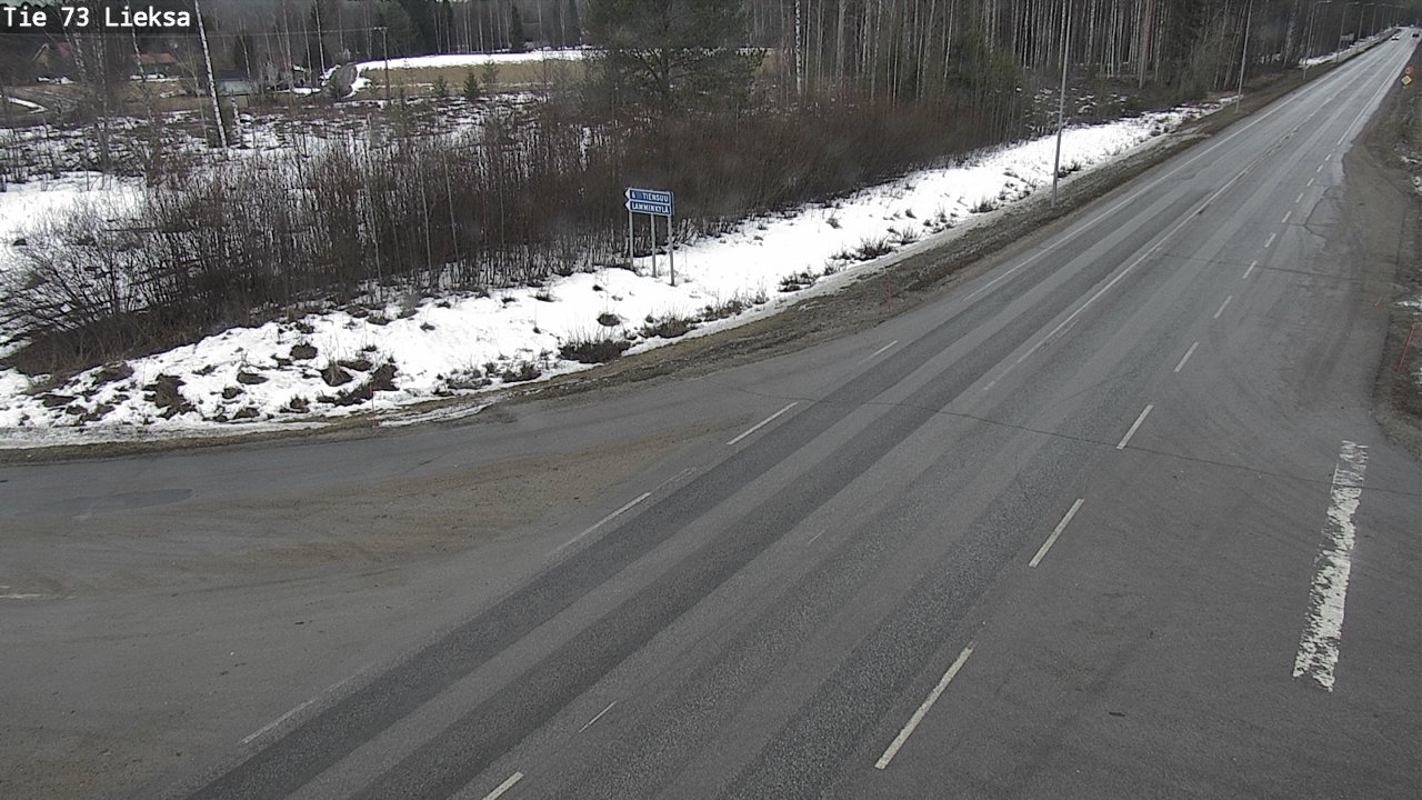 Weather Camera Image Väg 73 Lieksa, Lieksa, Pohjois-Karjala