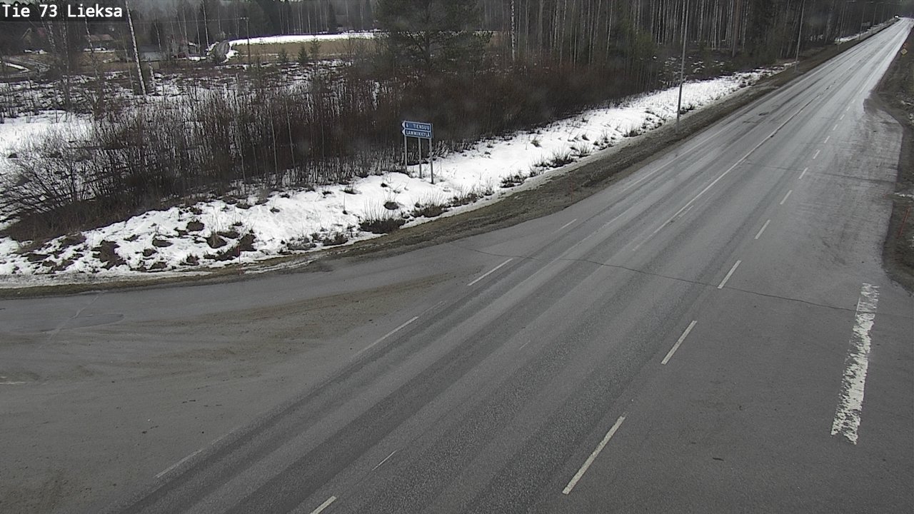 Weather Camera Image Väg 73 Lieksa, Lieksa, Pohjois-Karjala