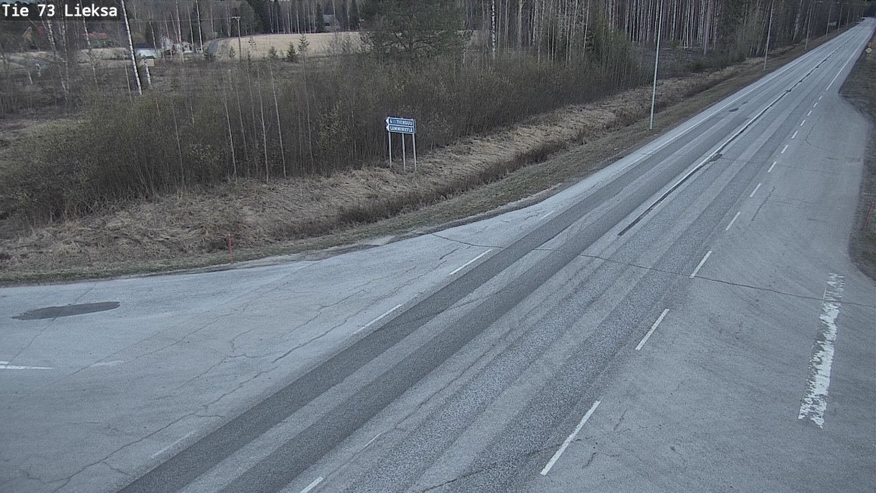 Weather Camera Image Väg 73 Lieksa, Lieksa, Pohjois-Karjala