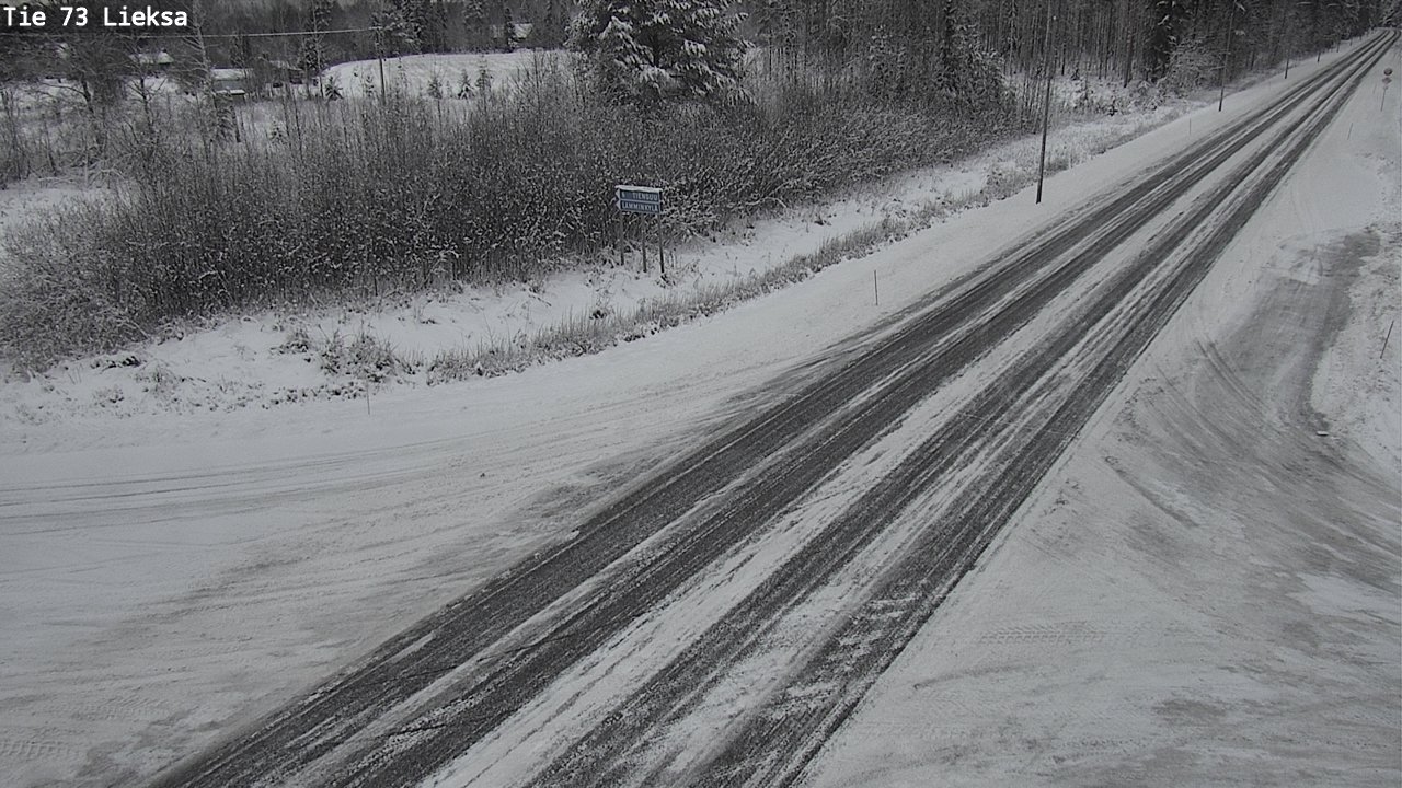 Weather Camera Image Väg 73 Lieksa, Lieksa, Pohjois-Karjala