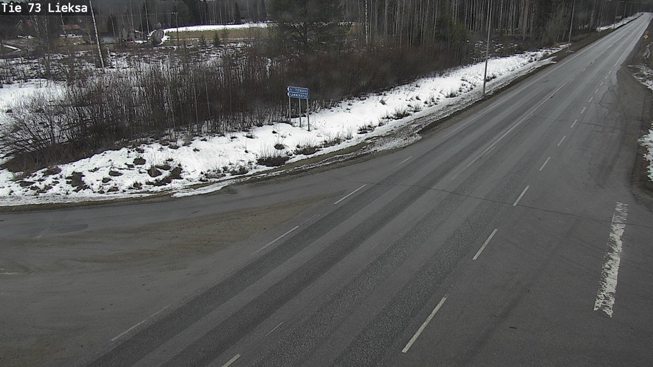 Weather Camera Image Väg 73 Lieksa, Lieksa, Pohjois-Karjala