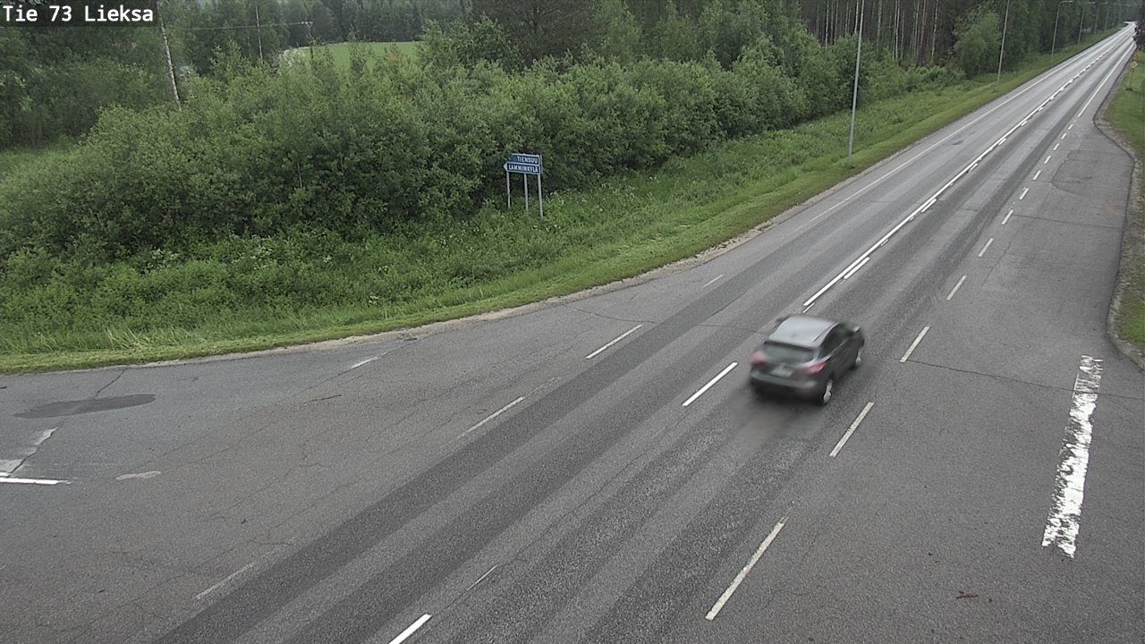 Weather Camera Image Väg 73 Lieksa, Lieksa, Pohjois-Karjala