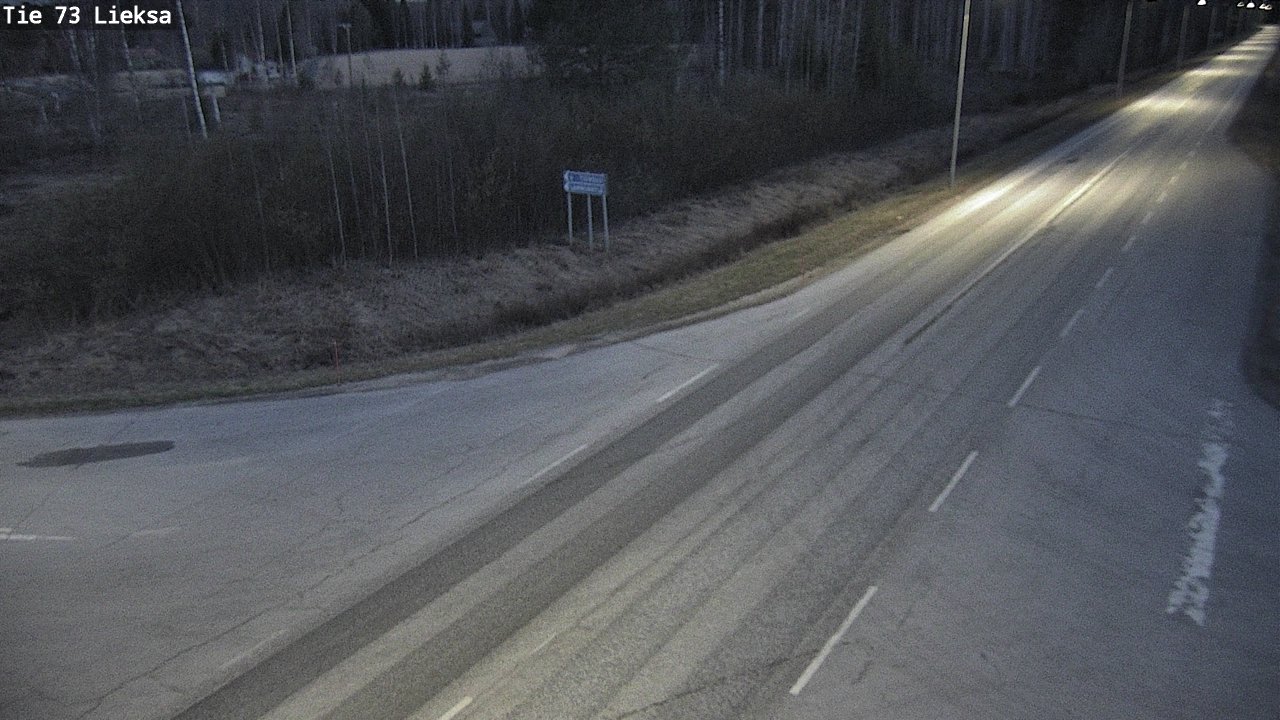 Weather Camera Image Väg 73 Lieksa, Lieksa, Pohjois-Karjala