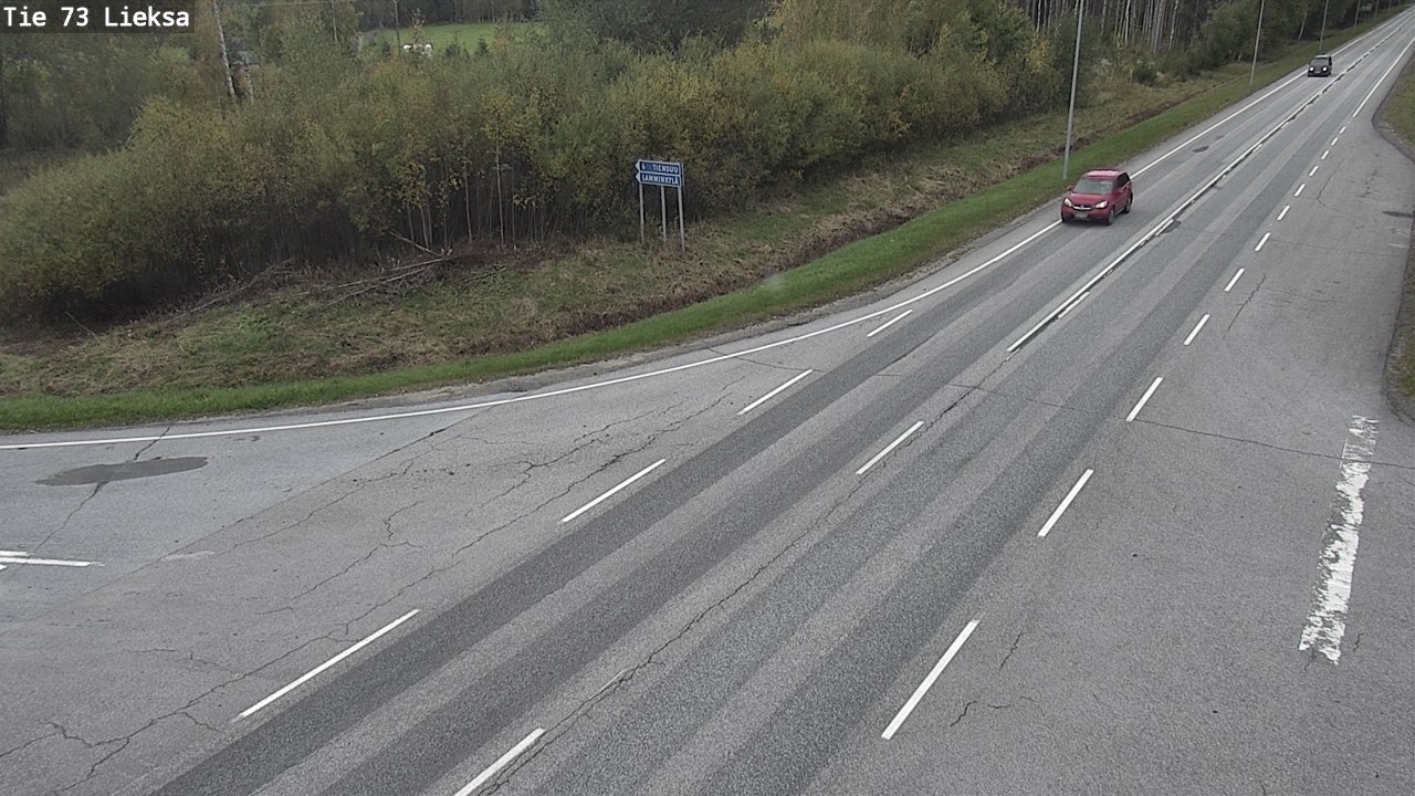 Weather Camera Image Väg 73 Lieksa, Lieksa, Pohjois-Karjala