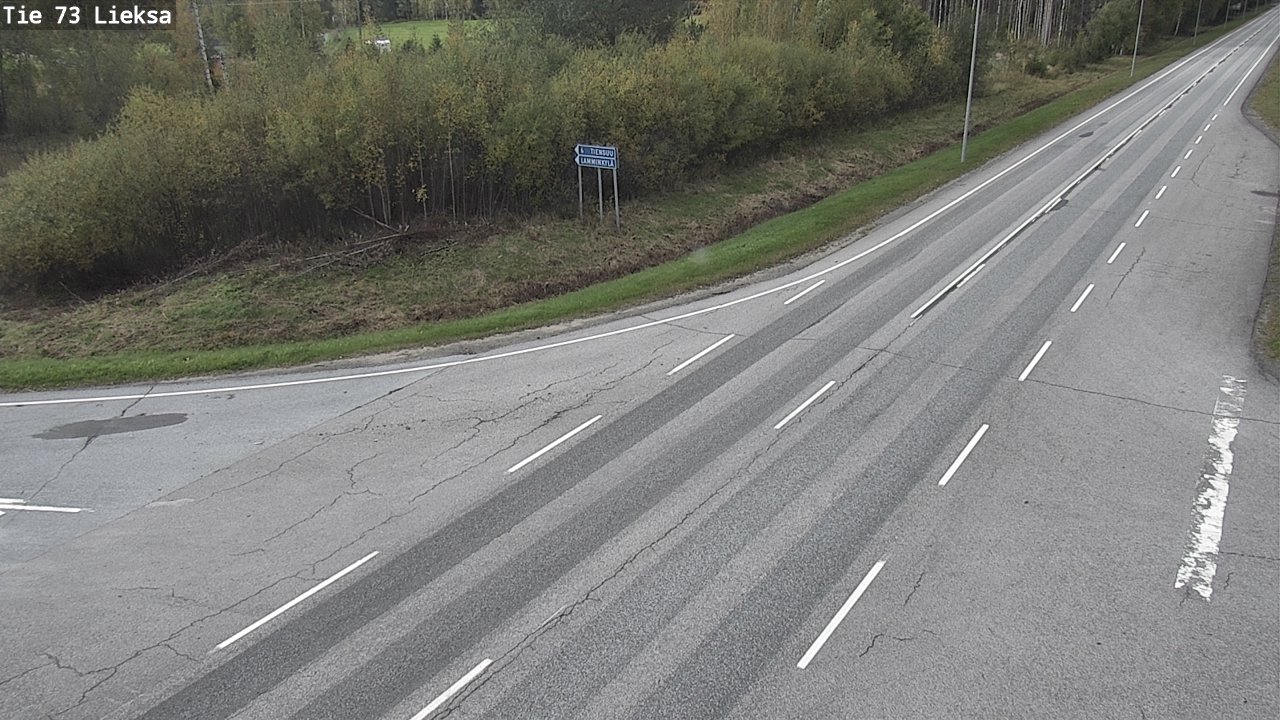 Weather Camera Image Väg 73 Lieksa, Lieksa, Pohjois-Karjala