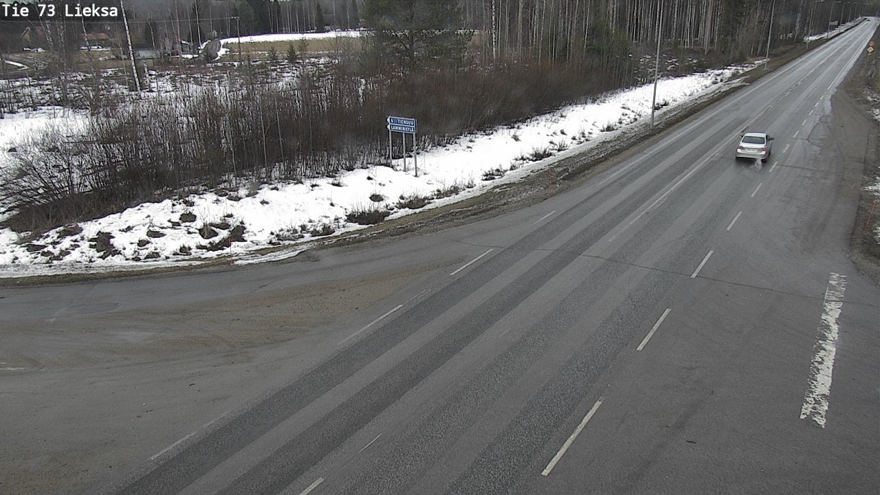 Weather Camera Image Väg 73 Lieksa, Lieksa, Pohjois-Karjala